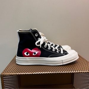 Comme Des Garcons PLAY x Converse Unisex Chuck Taylor High Top Sneakers